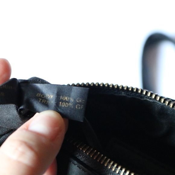 Rebecca Minkoff Black Suede Leather Avery Crossbody Chain Link Strap - Picture 9 of 10